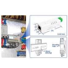 8X RS485 to Ethernet Converter Tiny Size Serial Server USR-DR134 Support TCP/UDP/HTTP/DHCP/DNSP Modbus TCP/RTU