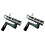 2X Metal Gear Reducer Speed- Box Accelerator Large Torque Accelerator Reducer,Gearbox with Crank 1