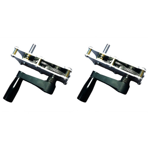 2X Metal Gear Reducer Speed- Box Accelerator Large Torque Accelerator Reducer,Gearbox with Crank