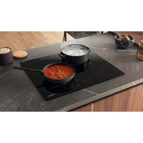 Hotpoint Hotpoint HTX6014DCF 59cm 4 Burners Induction Hob Touch Control Black 2