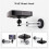 3X Projector Wall Mount Bracket Multi-Angle Adjustable Foldable Aluminum Alloy Wall Support, Universal Projector Stand 10