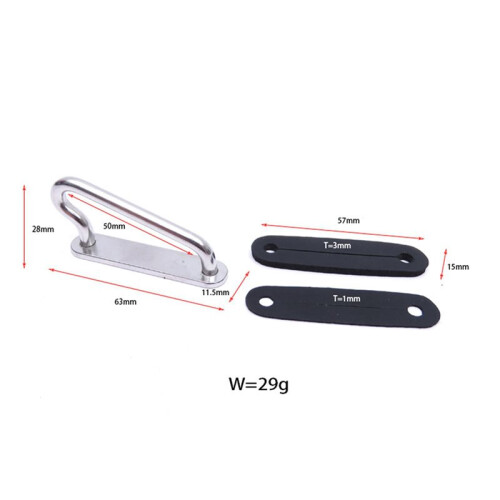 2 Pair SS316 Scuba Diving Quick Adjust Buckle Cinch Adapter with Rubber Pad Diving Accessoires 2
