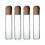 8PCS Glass Strainers for Long Leaf Tea, Reusable Glass Diffuser with Cork Loose Tea Steeper Filter for Cup 2
