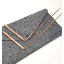 Spirit Hunter 99.9% Koper Dowsing Rod- 2PCS Divinerstokken met Tas - Detecteer Goud, Water, Geestjacht enz.