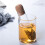 8PCS Glass Strainers for Long Leaf Tea, Reusable Glass Diffuser with Cork Loose Tea Steeper Filter for Cup 6