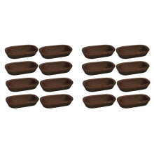 16 Pcs Wooden Dough Bowls for Candle Making Wood Dough Bowls Bulk for Decor Hand Carved Wood Decorations for Food Bread