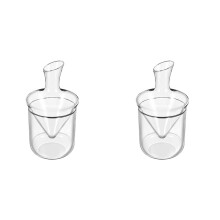 2X Tumbler Wine Decanter with Ice Bucket, Lead-Free, Hand Blown Crystal Wine Carafe, Rotating Rapid Sway