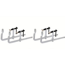4X Light-Duty Drop Steel Bar Clamps F Clamps 160x60mm for Welding Wood Working Metal Working DIY Crafts