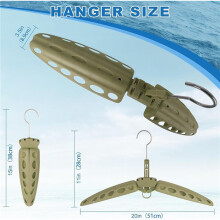 2X Wetsuit Hanger, Perfect to Dry Wetsuit Drysuit Life Jacket or BCD, Quick Dry Foldable & Vented Dryer for Wetsuite Dry