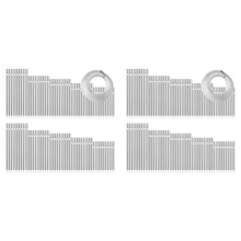 180pcs Wind Chime Tubes for Home Garden Outdoor Hanging Decorations, Tone Empty Tubes with Wind Chime