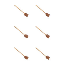 6X PU Leather Fly Swatter Heavy Duty Manual Fly Swatter with Wood Handle,Durable Leather Fly Swatter
