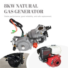 6X Gerador de Carburador de Combustível Duplo Atualizado de 5-8 KW, GLP/GN para GX390, Carburador 188F 190F de Alta Qualidade