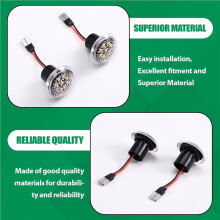 2Pair for Transit Connect 2010-2021 Side Turn Signal Light 9T1Z13K376A Side Indicator Lights B