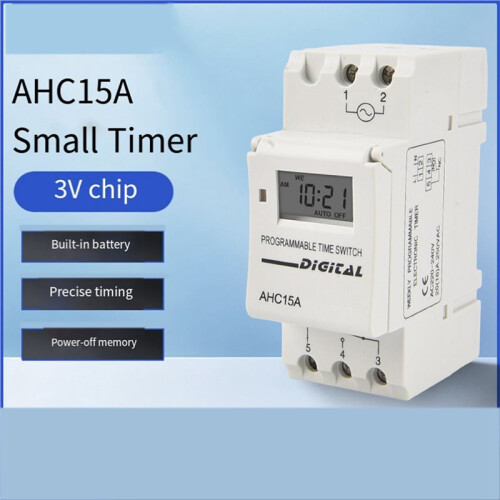 2X 220V Miniature   Timer AHC15A Fully Automatic Electronic  Controller Timer 2