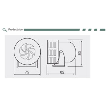 2X Alarme Moteur MS-190 220 V 120 DB, Alarme Moteur en Métal Rouge, Protection Électrique Contre le Vol, Alarme Moteur Industrielle.