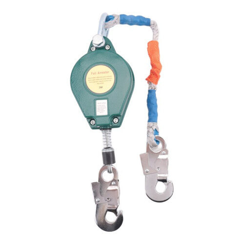2X High Altitude Fall Protection Device 3 Meter Descender Safety Belt Fall Arrester Automatic Rope Lock Self-Locking 2