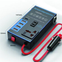 4X 1500W Car Power Inverter 12V 24V to 220V Mobile Phone USB Charging Truck Home Socket Auto Charger Converter Adapter