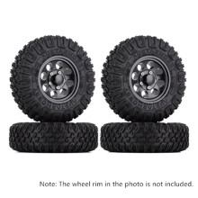 8 STÜCKE 85 mm 1,55 Zoll Gummireifen Reifen für 1/10 RC Crawler Auto Axial Jr RC4WD D90 TF2 CC01 LC70 MST