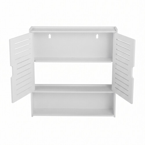 Living And Home Wall-mounted Bathroom Cabinet with Doors 2
