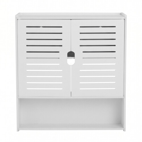 Living And Home Wall-mounted Bathroom Cabinet with Doors 1