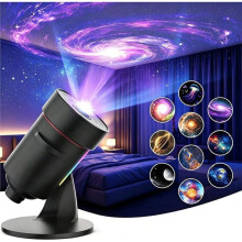 Ocean HD Dynamic 5D Holographic Night Light Projector,10 Space Scenes, for Bedroom Ceiling Black
