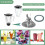 Blender Blade Assembly for  Blender Fits 5 & 6-Cup Jars Replacement Blender Blade Parts 2
