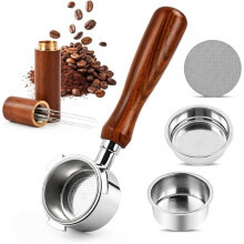 Bottomless Portafilter 51 mm 3 Ears , Espresso Needle Distributor, for Dedica EC680/EC685/EC880