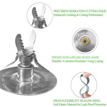 Blender Blade Assembly for Blender Fits 5 & 6-Cup Jars Replacement Blender Blade Parts