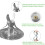 Blender Blade Assembly for  Blender Fits 5 & 6-Cup Jars Replacement Blender Blade Parts 1