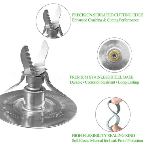 Blender Blade Assembly for  Blender Fits 5 & 6-Cup Jars Replacement Blender Blade Parts