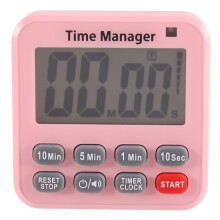 Magnetic Digital Kitchen Timer 99 Min 59 Sec Count Down LCD Display for Cooking Study