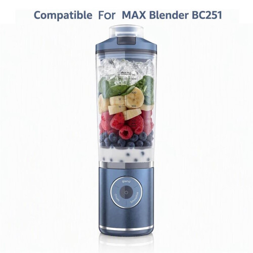 22oz Replacement Cup with Lid & Sleeve for  Blast Max BC251 22oz, Leak-Proof Flip Lid,Dishwasher Safe 2