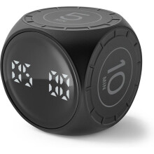 Pomodoro Timer, Gravity-Flip Countdown Timer with 5, 10, 25 & 50 Presets Custom Timer, Silent & Vibration Alerts
