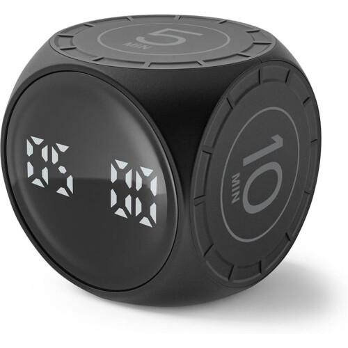 Pomodoro Timer, Gravity-Flip Countdown Timer with 5, 10, 25 & 50 Presets Custom Timer, Silent & Vibration Alerts