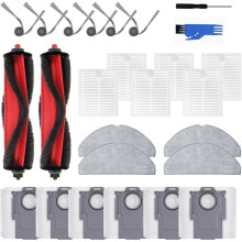 Replacement Parts Kit, Compatible for Q7 M5+ and Q7 L5+ Robot Vacuums. Includes 2 Main Brushes, 6 Side Brushes