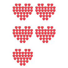 150 Stk. Rote Herz-Stressbälle zum Valentinstag, Stressbälle für Schulkarneval Als Belohnung, Valentinstags-Partytüten-Geschenkfüller