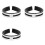 3X Motorcycle Exhaust Pipe Muffler Clamp Fixed  Support Bracket 110Mm 1