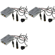 3X Universal Fm Modulator Stereo Mp3 Auto Antenne Kabel Car Radio Cinch Aux Adapter