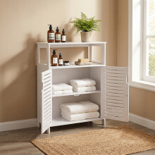 Freestanding Bathroom Storage Cabinet with Doors