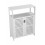 Living And Home Freestanding Bathroom Storage Cabinet with Doors 4