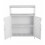 Living And Home Freestanding Bathroom Storage Cabinet with Doors 3