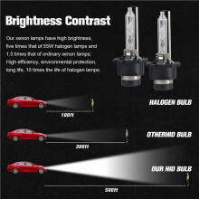 D4S HID Bulbs, Xenon Headlight Replacement Bulb 35W 6000K White High Low  for  , Pack of 8 (6000K)