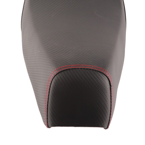 RS150 Sitzkissen Motorrad PU-Leder Nähte rot 1