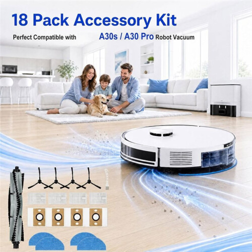 Replacement Parts Kit for  A30s A30 Pro Robot Vacuum Cleaner - Essential Accessories for Optimal Performance 1