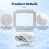 6pcs Mop Pads Replacement for  WINBOT MINI2 Window Cleaning Robot Washable & Reusable 6pcs 2