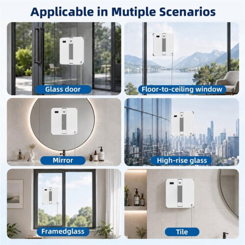 6pcs Mop Pads Replacement for  WINBOT MINI2 Window Cleaning Robot Washable & Reusable 6pcs 2