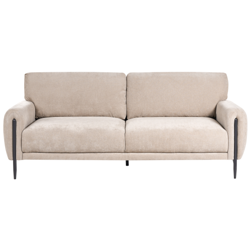 Beliani Sofa 3 Seater SKARO Chenille Beige