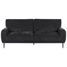 Sofa 3 Seater SKARO Chenille Black