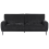 Beliani Sofa 3 Seater SKARO Chenille Black 1