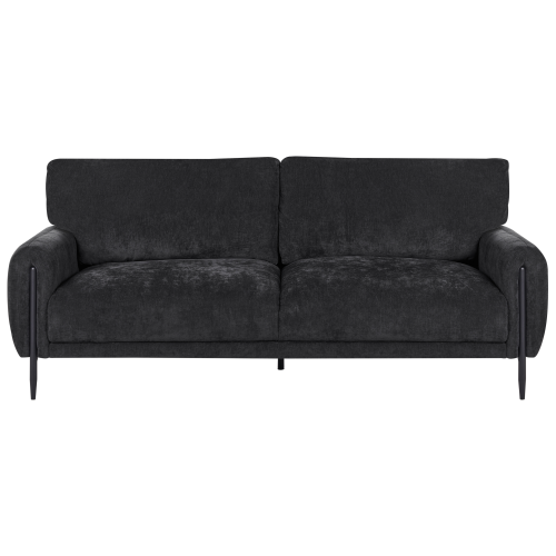 Beliani Sofa 3 Seater SKARO Chenille Black